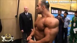 Bodybuilder Mohamed Salama @ weigh in