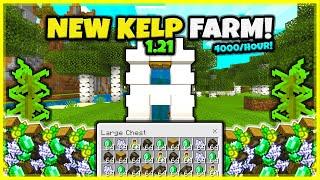 NEW KELP FARM! (INFINITE!) In Minecraft Bedrock 1.21