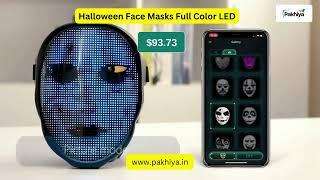 Halloween Face Masks Full Color LED Luminous Mask Face Changing Mask Party Bar Props