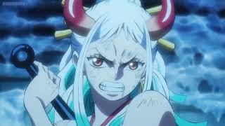 Yamato use ice power's Glacier Fang! | one piece Episode 1065