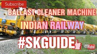 Railway Ballast Cleaning Machine On a High speed Railway Line #railway #skguide