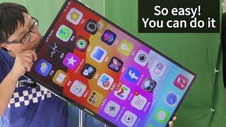 We built the biggest iPhone ever!  How to achieve it?