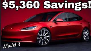 2024 Tesla Model 3 Long Range RWD Highland Promotional Offer!  Is 1.99% Financing Offer Worth It?