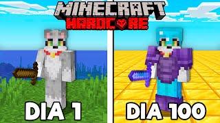 Sobreviví 100 DÍAS en Minecraft Hardcore