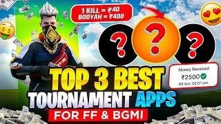 Top 3 Best Tournament Apps For Free Fire & Bgmi of 2025 Trusted|Best Tournament App For Free Fire