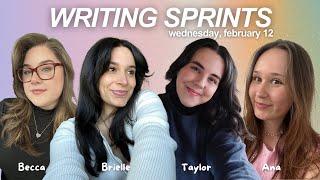 write with us!  live writing sprints with Ana, Becca & Taylor