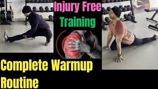 Complete warmup workout routine for men and women - beginners and advanced