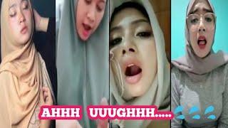 Ekspresi keenakan  ukhti sholehot cantik bikin panik joni || ekspresi s4n9e #hijabstyle