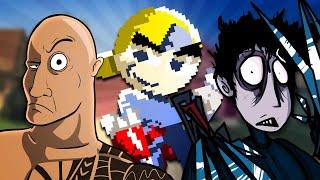 The Rock vs Paperboy vs Edward Scissorhands - RAP BATTLE! ft. Chase Beck, Commander Jacob & Zawesome