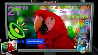 NEC MultiSync EA274WMi Commercial Display 27" 2560x1440 iPS (Japan) + OSD Full Menu Preview