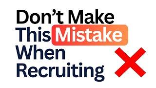 Don't Make This Mistake When Recruiting For Clients | How To Search For Candidates As A Recruiter