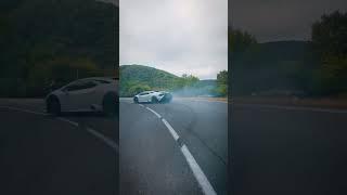 Lamborghini Huracan Tecnica going sideways 