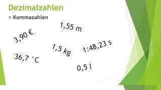 Mathe: Dezimalzahlen einfach und kurz erklärt