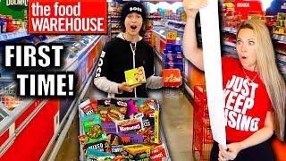 His FIRST TIME food shopping at THE FOOD WAREHOUSE!  AMAZING!