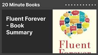 Fluent Forever - Book Summary