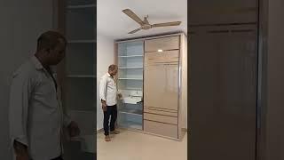 Sliding Wardrobe soft closing ceiling touch wardrobe direct from workshop #mumbai #interiordesign