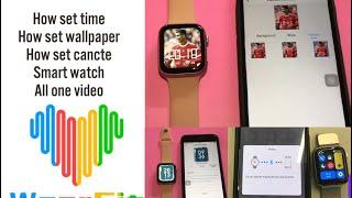 How set date and time | How set wallpaper|How contacted smart watch wearfit pro|All in one video 