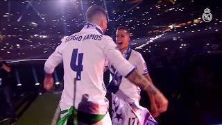 Lucas Vázquez and Sergio Ramos' cool secret handshake!