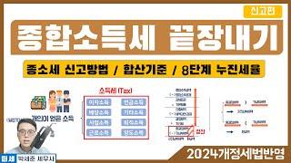 (2024 개정세법 반영)1강 - 종합소득금액이란?- [종합소득금액 대상, 계산구조, 과세기간, 세율, 소득세 과세방법]