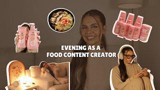 An Evening In My Life as a Food Content Creator: Dinner, Self-Care ft. Crumbl-Inspired Scents!