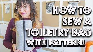 DIY Toiletry Bag With Pattern Perfect Gift! | Sew Anastasia