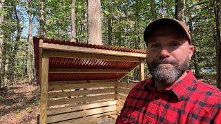 Building a Firewood Rack at my A-Frame Cabin