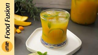 Mango Iced Green Tea Recipe by Food Fusion