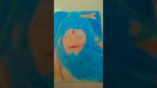 Hanuman drawing ko badha kiya 