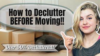 How to Declutter Before Moving | Decluttered over 50% | Minimalism Journey ️