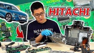 HITACHI Inverter Teardown!! Audi e-tron. Wow it's Made in JAPAN !