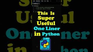 This is Super Useful One Liner code in Python #python #coding #programming