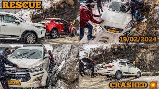 SLIDING CAR IN HEAVY SNOWFALL️ IN MANALI || CAR CRASHED || AJ TO JAAN CHALI JATI 5 BHAIYO KI 