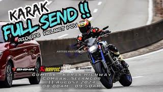 KARAK FULL SEND !! | RIDER'S HELMET POV | MT09 V1 , DUKE 790 HIGHWAY RUN | PURE SOUND [4K]