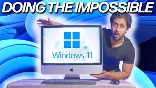 I Tried Installing WINDOWS 11 on this 16 YEAR OLD IMAC!!!