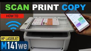 How To Copy Print Scan With HP LaserJet M141we Printer?