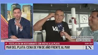 Mar del Plata: cena de fin de año frente al mar; festejo en un restaurante con vistas a la playa