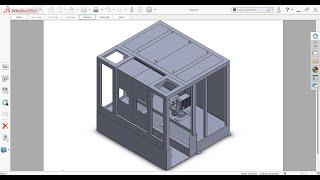 SolidWorks Sheet Metal Robot Cell Tutorials part 1