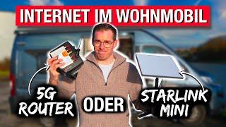 5G vs. STARLINK  // Caratec Mobilfunkrouter-Set vs. Starlink Mini // Wohnmobil // Vergleich & Test