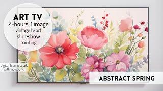 Frame TV Art Abstract | Beautiful Background Painting | Vintage Floral TV Art Wallpaper Screensaver