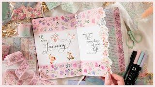 Plan With Me: January 2023 Bullet Journal - Romantic Floral Theme Set Up