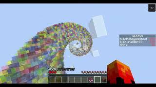 Me and my friend took the dropper challenge for Minecraft , who is win..? #minecraft #gaming