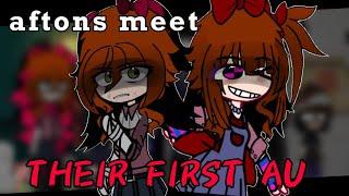 aftons meet their first au || FNAF GACHA