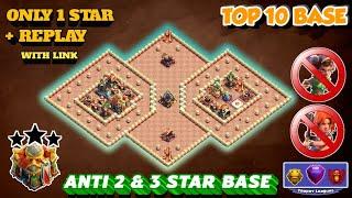 *ONLY 1 STAR* TOP 10 TH16 WAR/CWL BASE + REPLAY || TH16 BASE WITH LINK, TH16 ANTI 2 STAR BASE