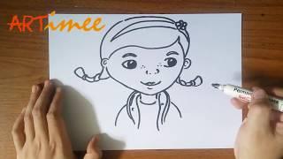 How to Draw Doc Mcstuffins