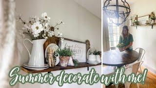 SUMMER DECOR IDEAS 2024 // FARMHOUSE KITCHEN DECOR 2024 // COTTAGE KITCHEN DECORATING IDEAS 2024