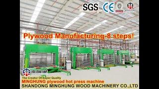 How Plywood made in Factory? Plywood manufacturing process -(China best Plywood making machine)