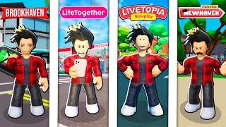 BROOKHAVEN VS LIFE TOGETHER VS LIVETOPIA VS NEWHAVEN in ROBLOX