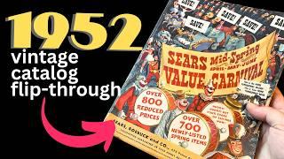 NOSTALGIC 1952 Vintage Catalogue Flip Through: Sears Roebuck & Co