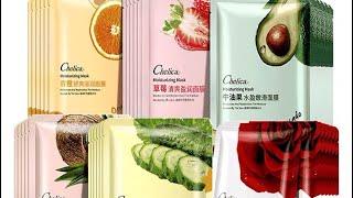 1396)奢莉卡保湿面膜(6款)CHELICA Fruit and Rose Moisturizes and Replenishes Facial Mask 1片=RM1.50 10片=RM10.00