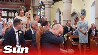 Groom moved to tears by surprise ‘Stand By Me’ wedding song